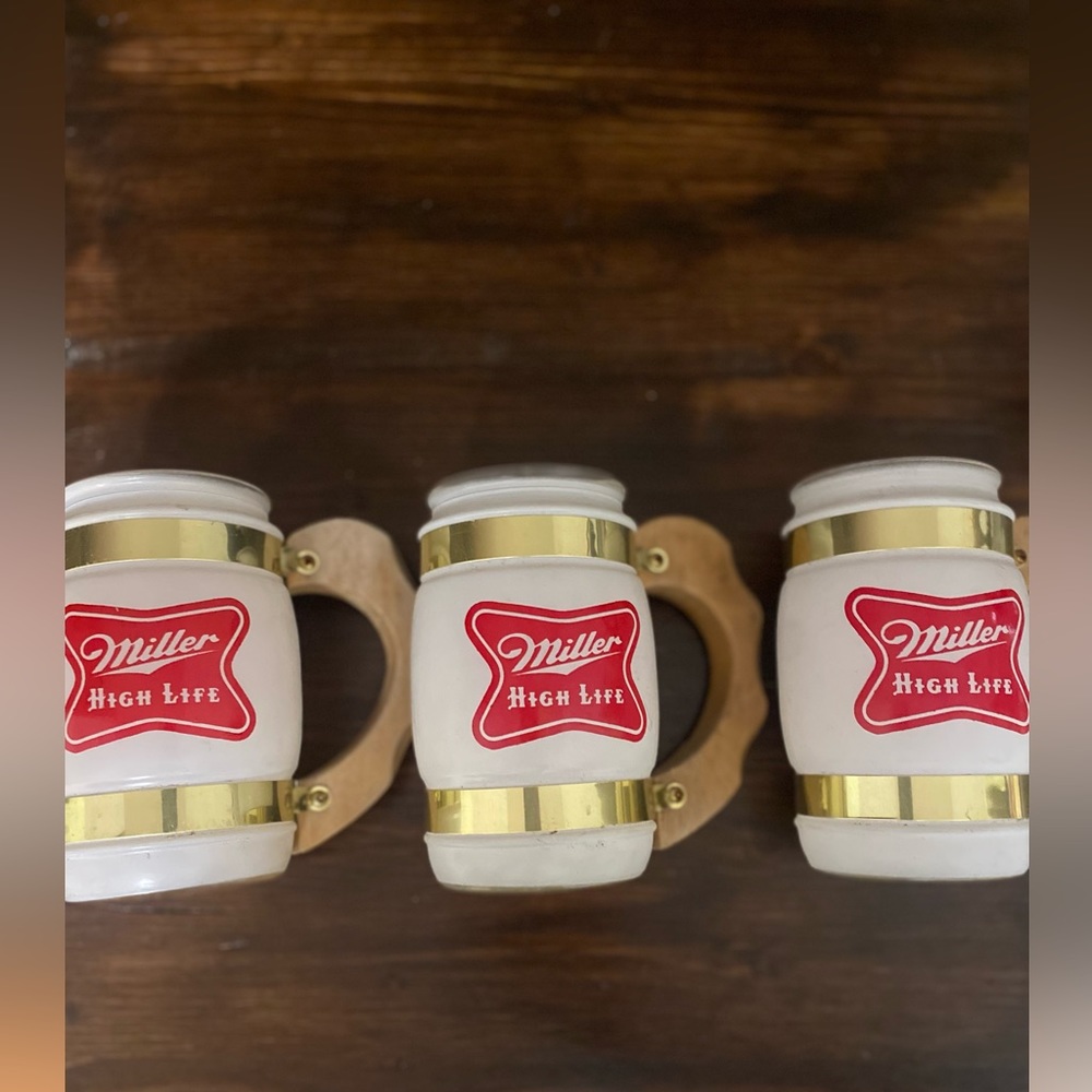 Vintage Miller High Life Beer Mugs